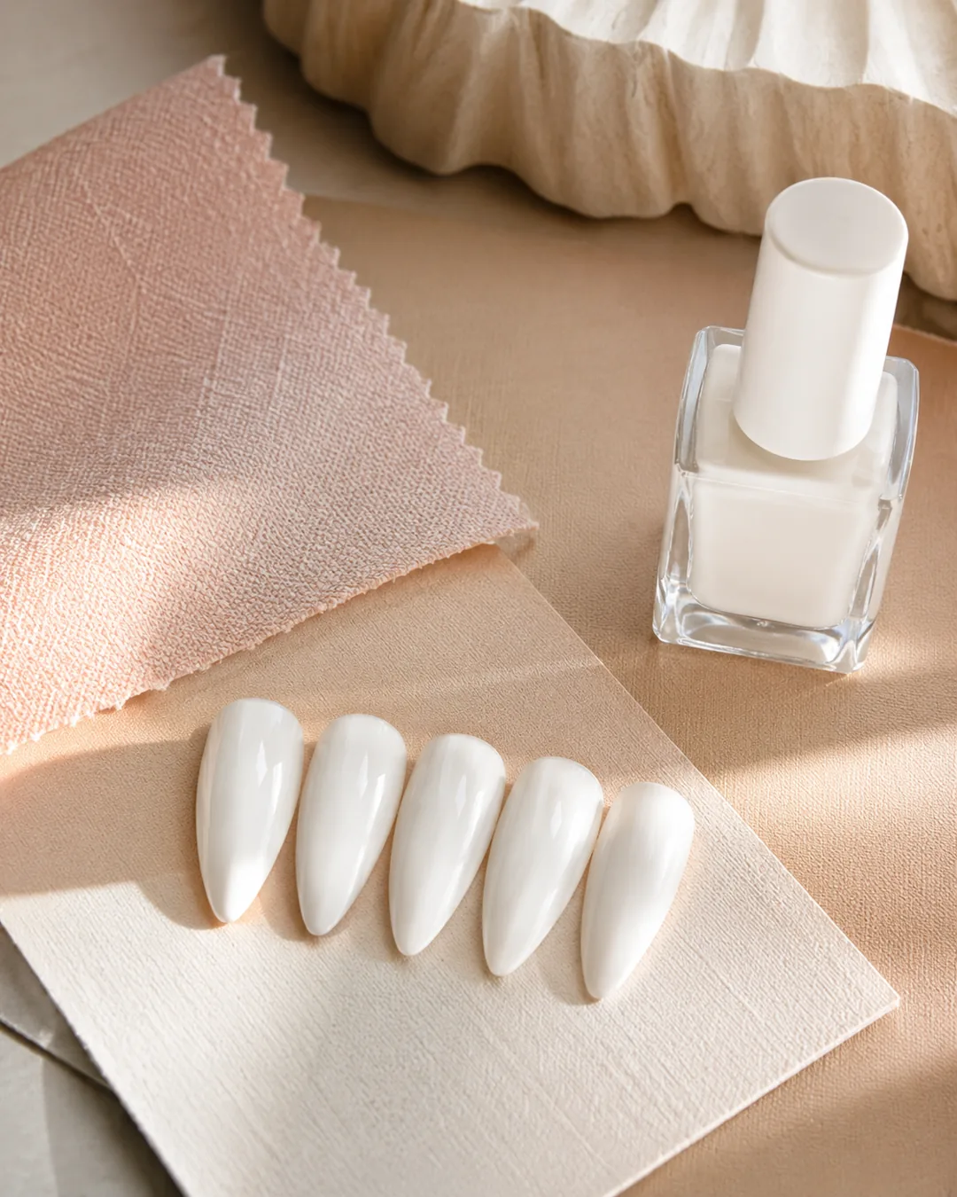 Detail view of matching the undertone to your skin so the white does not look grey