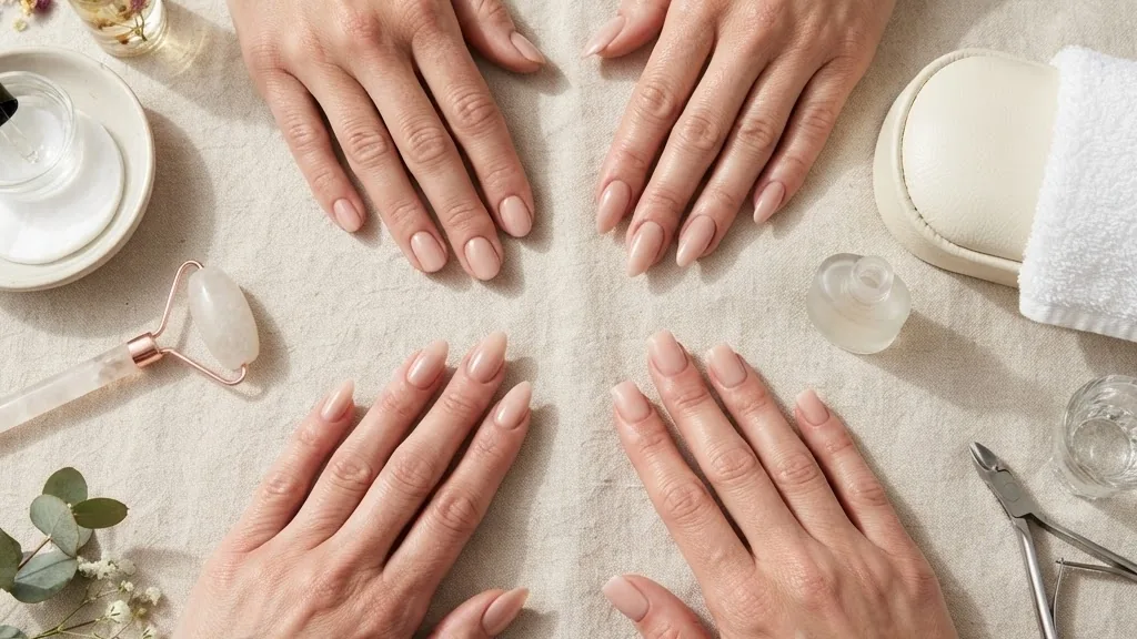 Editorial photo of different nail shapes