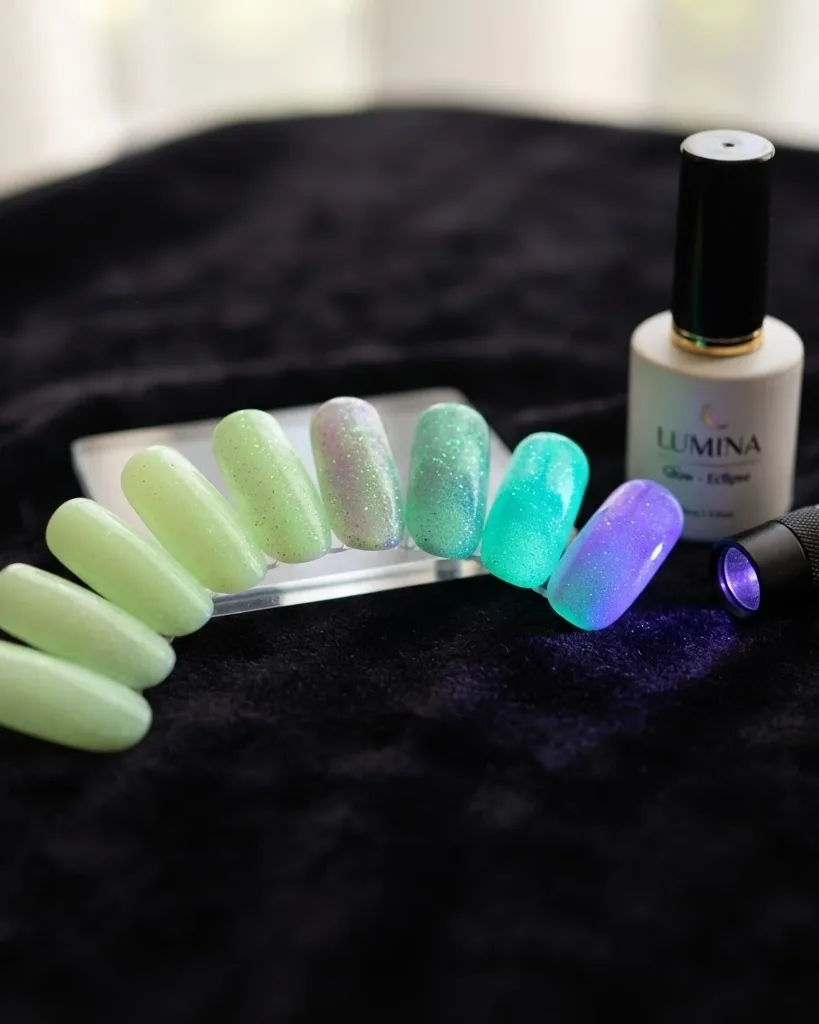 Close-up illustrating phosphorescent Glow vs UV-Reactive Fluorescence: The Split Nobody Explains
